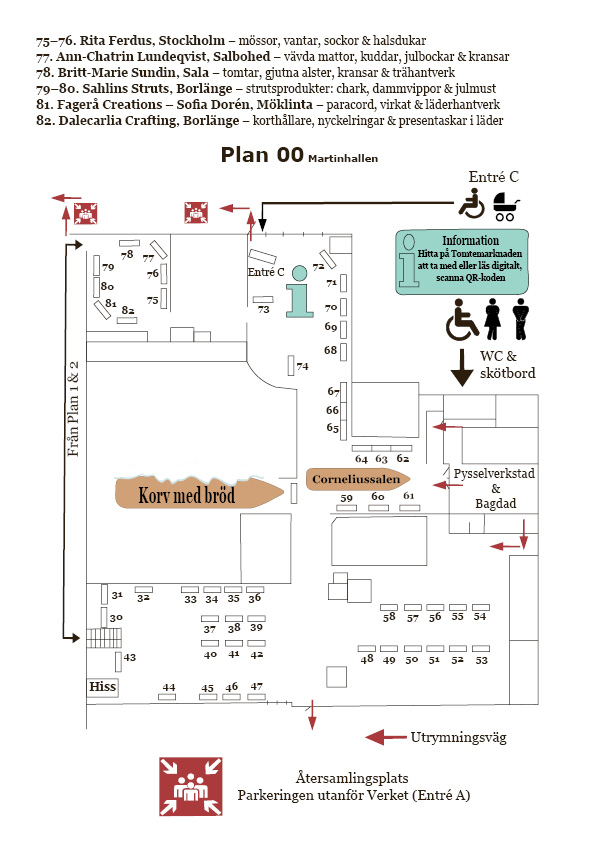 Plan oo Martinhall karta