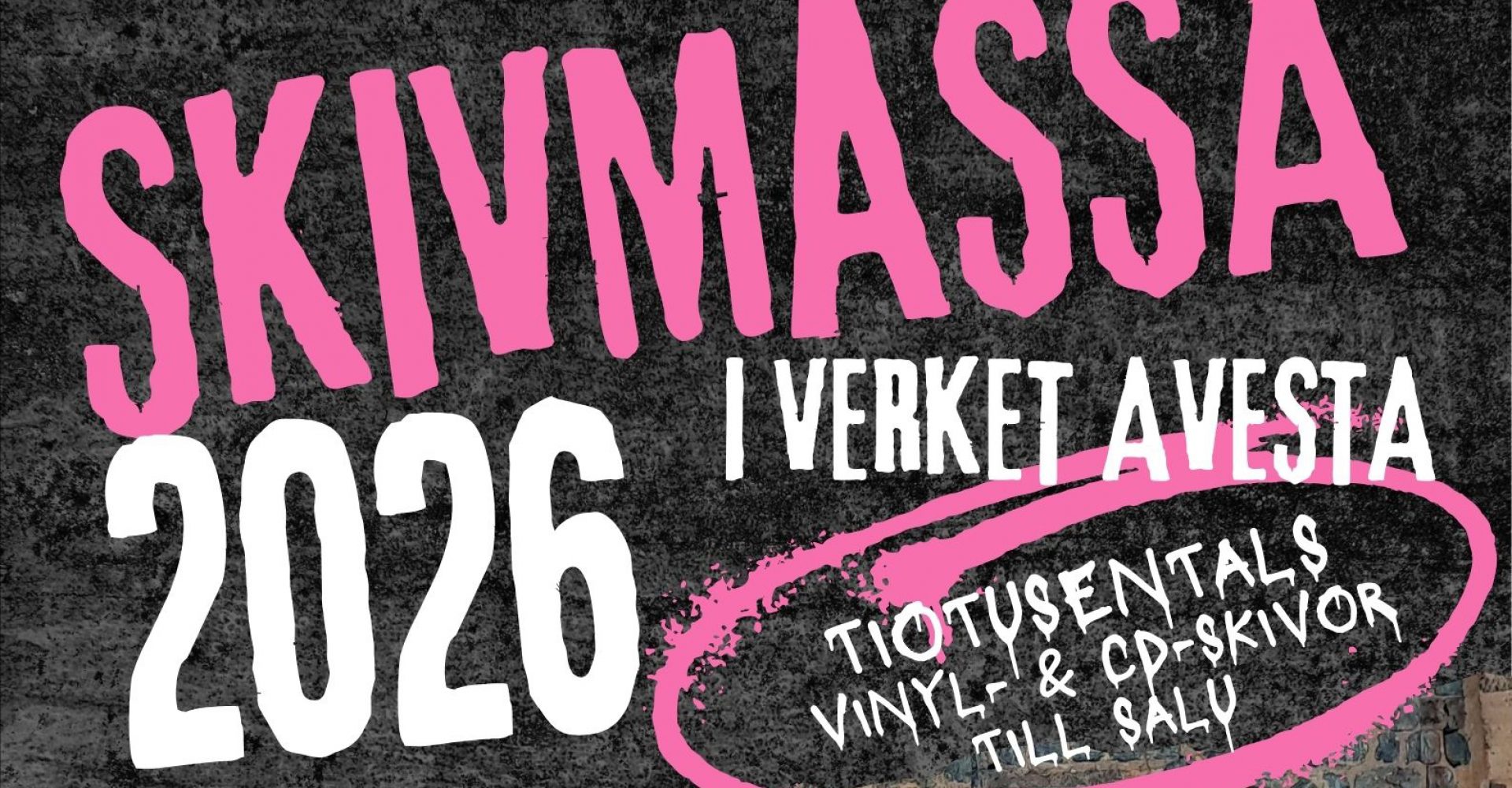 Skivmässa poster 2026 banner